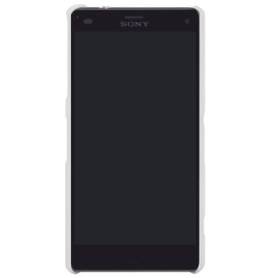 Sony Xperia Z3 Compact Nillkin Frosted Shield balts plastmasas futrālis + ekrāna aizsargplēve / Vacins.lv