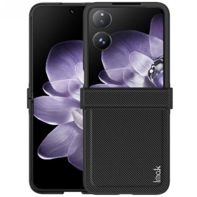 Xiaomi Mix Flip 5G "Imak" Carbon Fiber juodas plastikinis dėklas - nugarėlė | Priedai.lt