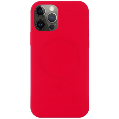 Apple iPhone 14 Pro "Shell" MagSafe cieta silikona (TPU) sarkans apvalks | vacins.lv