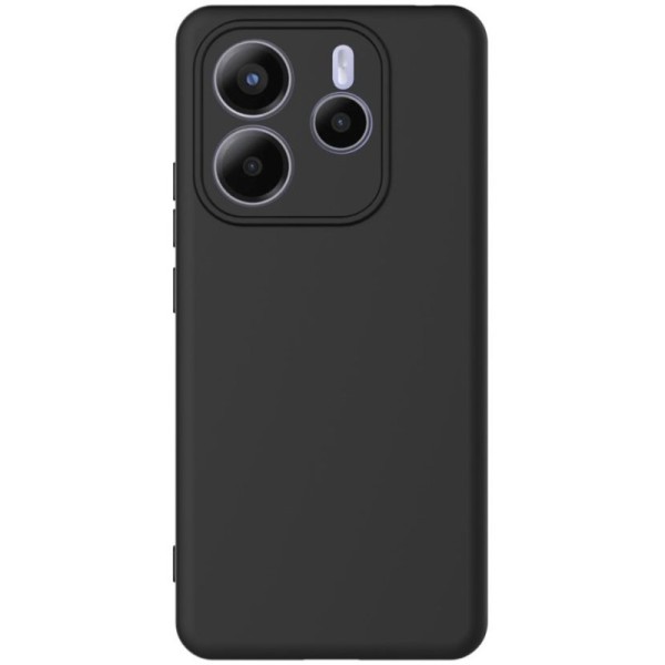 "Shell" cieta silikona (TPU) apvalks - melns (Redmi Note 14 5G)