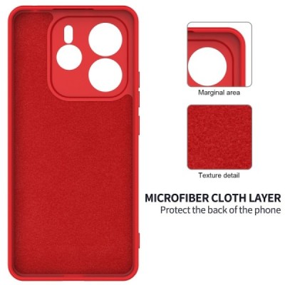 Xiaomi Redmi Note 14 5G "Shell" cieta silikona (TPU) apvalks - sarkans | vacins.lv