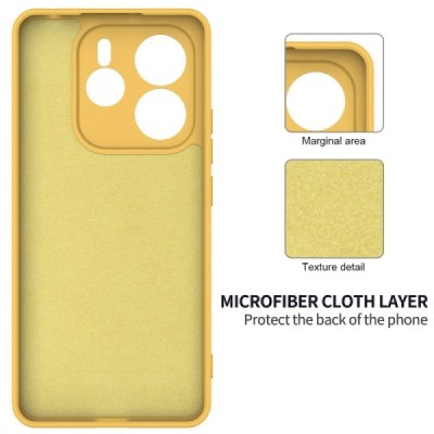 Xiaomi Redmi Note 14 5G "Shell" cieta silikona (TPU) apvalks - dzeltens | vacins.lv