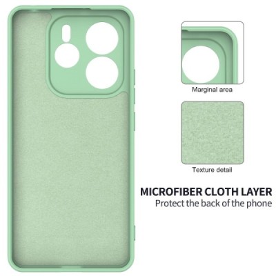 Xiaomi Redmi Note 14 5G "Shell" cieta silikona (TPU) apvalks - zaļš | vacins.lv