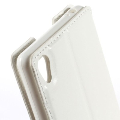 Roar Noble atverčiamas Sony Xperia Z3 baltas odinis dėklas / Priedai.lt