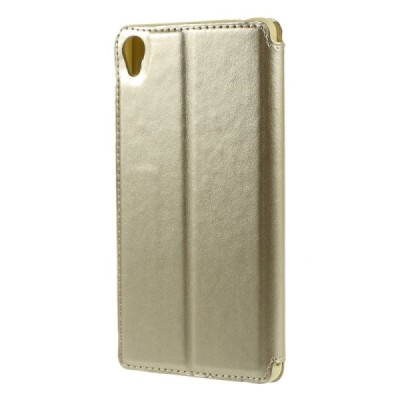 Roar Noble atverčiamas Sony Xperia Z3 šampaninis odinis dėklas / Priedai.lt