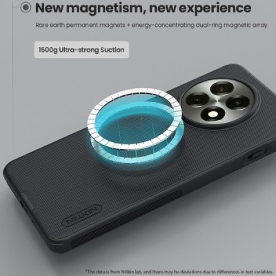 OnePlus 13R 5G (Ace 5) "Nillkin" Frosted Shield Pro Magnetic melns apvalks | vacins.lv