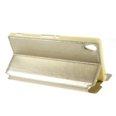 Roar Noble atverčiamas Sony Xperia Z3 šampaninis odinis dėklas / Priedai.lt