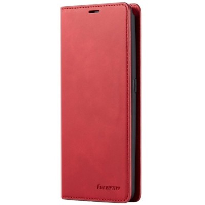Samsung Galaxy A80 „Forwenw“ Fantasy solidus atverčiamas raudonas odinis dėklas - knygutė | Priedai.lt