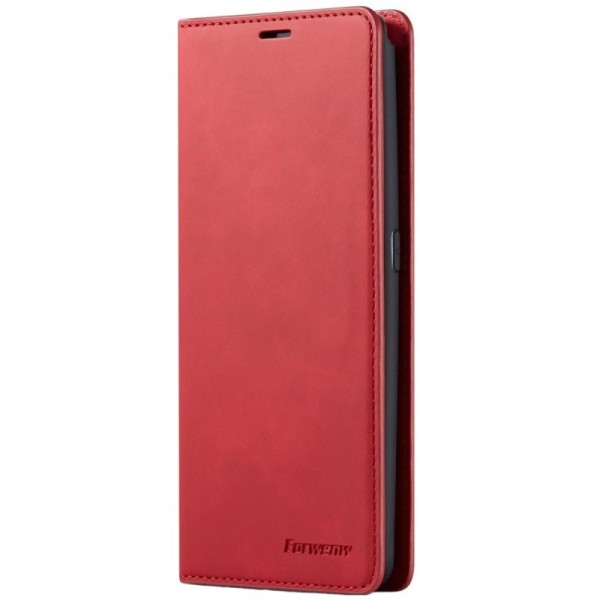 „Forwenw“ Fantasy solidus atverčiamas dėklas - raudonas (Galaxy A80)