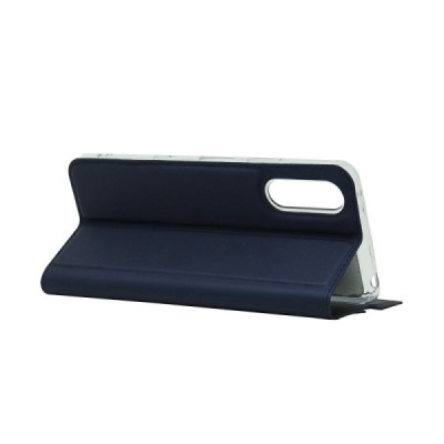 Sony Xperia 10 III "Dux Ducis" Skin sērijas tumši zils ādas atvērams maciņš | Vacins.lv