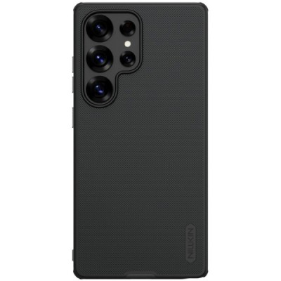 Samsung Galaxy S25 Ultra „Nillkin“ Frosted Shield Pro Magnetic juodas dėklas, nugarėlė | Priedai.lt