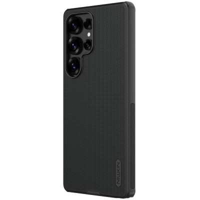 Samsung Galaxy S25 Ultra „Nillkin“ Frosted Shield Pro Magnetic juodas dėklas, nugarėlė | Priedai.lt