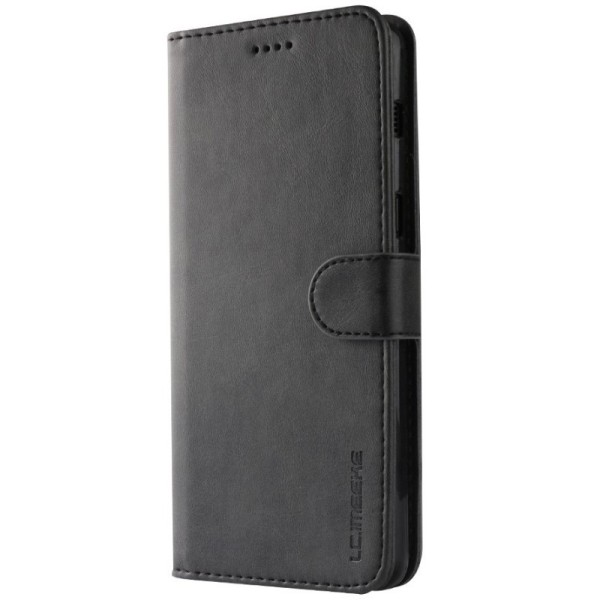 "LC.IMEEKE" atvēramais maciņš - melns (Galaxy A8 2018)