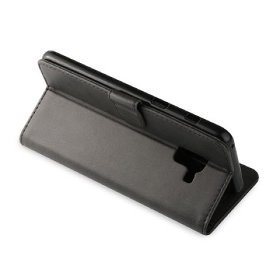 Samsung Galaxy A8 (2018) LC IMEEKE atvēramais melns maciņš - maks | Vacins.lv