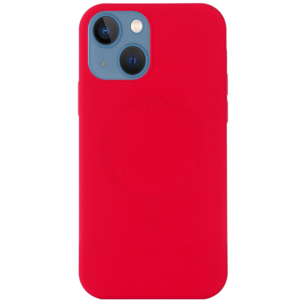 "Shell" MagSafe cieta silikona (TPU) apvalks - sarkans (iPhone 15 Plus