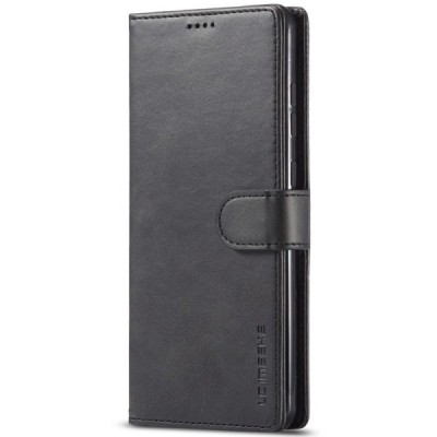 Samsung Galaxy A23, M23, F23 LC IMEEKE atvēramais melns maciņš - maks | Vacins.lv