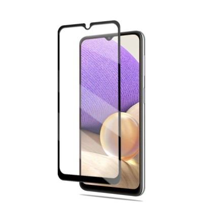 Samsung Galaxy A32 (M32, A02, A02s, A12, M12, Poco M5 4G, Redmi A1 4G) "Mocolo" 2.5D Tempered Glass melns ekrāna aizsargstikls |