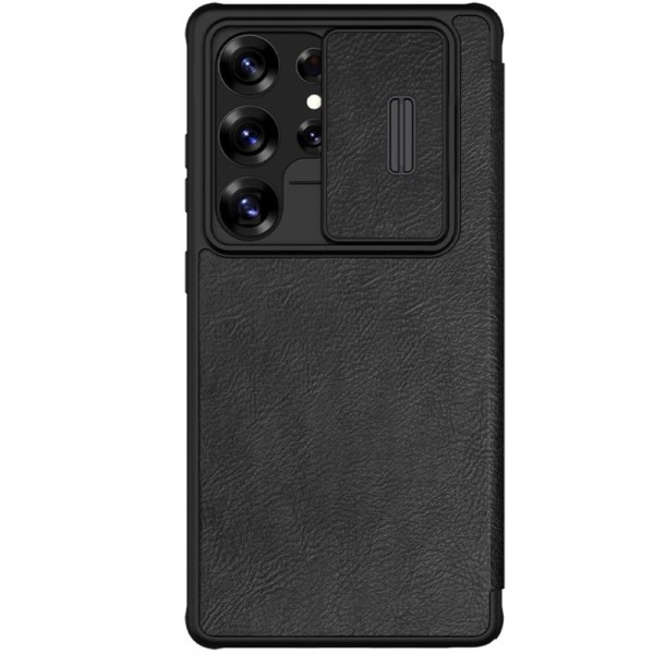 "Nillkin" Qin Pro atvēramais maciņš - melns (Galaxy S25 Ultra)