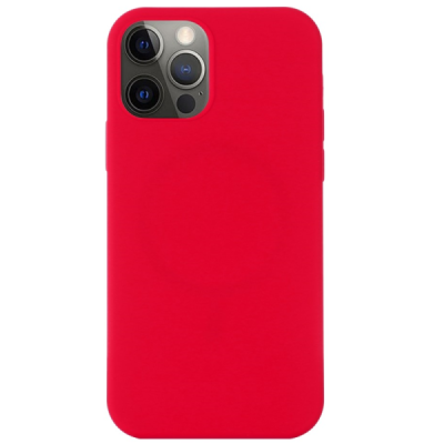 Apple iPhone 13 Pro "Shell" MagSafe cieta silikona (TPU) sarkans apvalks | vacins.lv