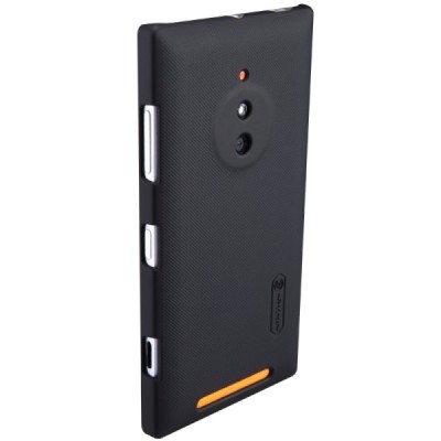 Nillkin Frosted Shield Nokia Lumia 830 juodas plastikinis dėklas + apsauginė ekrano plėvelė / Priedai.lt