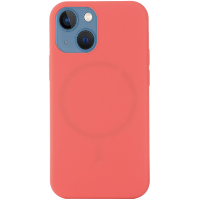 Apple iPhone 14 "Shell" MagSafe cieta silikona (TPU) rozā apvalks | vacins.lv