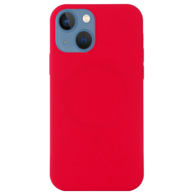 Apple iPhone 13 "Shell" MagSafe cieta silikona (TPU) sarkans apvalks | vacins.lv