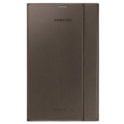 Origināls Samsung Galaxy Tab S 8.4 (T705, T700) Book Cover atvēramais bronza ādas futrālis / Vacins.lv