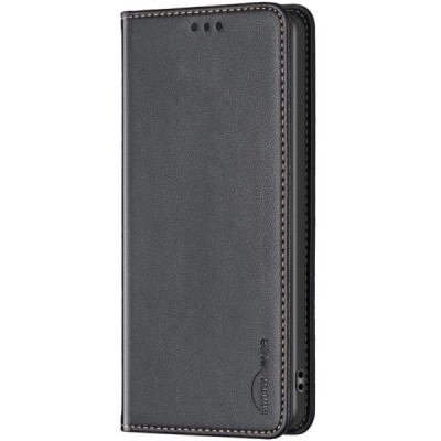 Samsung Galaxy A41 "Binfen Color" BF sērijas melns atvērams maciņš, maks | Vacins.lv