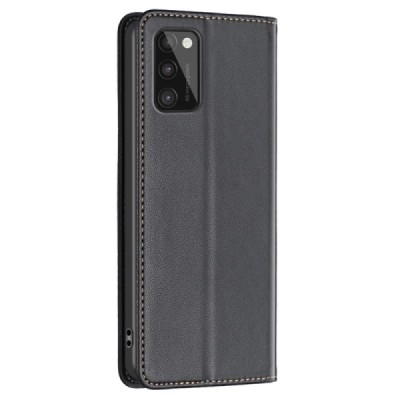 Samsung Galaxy A41 „Binfen Color“ BF juodas odinis atverčiamas dėklas - knygutė | Priedai.lt