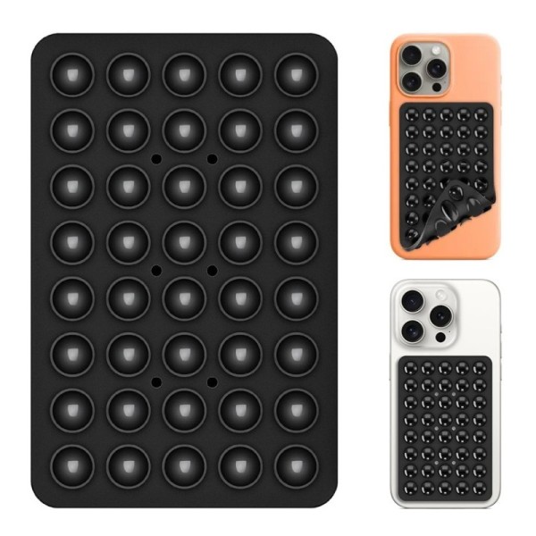 "Suction Pad" silikona piesūcekņa paklājiņš (turētājs) - melns