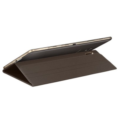 Origināls Samsung Galaxy Tab S 8.4 (T705, T700) Book Cover atvēramais bronza ādas futrālis / Vacins.lv