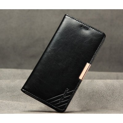 „Kalaideng“ Royale atverčiamas juodas odinis Sony Xperia Z3 (D6603, D6653) dėklas / Priedai.lt