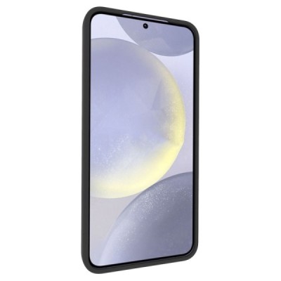 Samsung Galaxy S25+ cieta silikona (TPU) melns apvalks | Vacins.lv