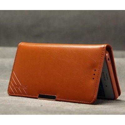 Sony Xperia Z3 (D6603, D6653) „Kalaideng“ Royale ādas atvēramais brūns futrālis / Vacins.lv