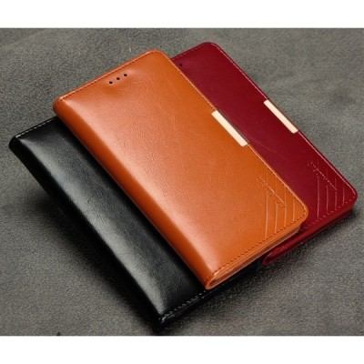 Sony Xperia Z3 (D6603, D6653) „Kalaideng“ Royale ādas atvēramais brūns futrālis / Vacins.lv