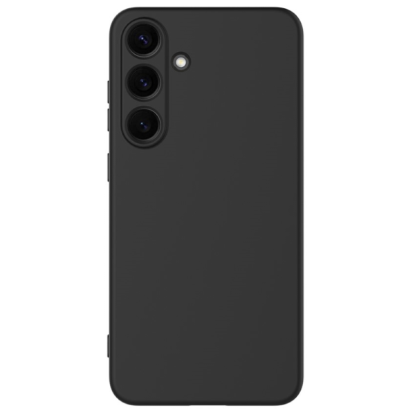 „Shell“ kieto silikono (TPU) dėklas - juodas (Galaxy S24 / S25)