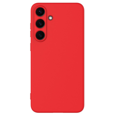 „Shell“ kieto silikono (TPU) dėklas - raudonas (Galaxy S24 / S25)