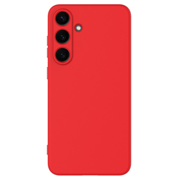 „Shell“ kieto silikono (TPU) dėklas - raudonas (Galaxy S24 / S25)