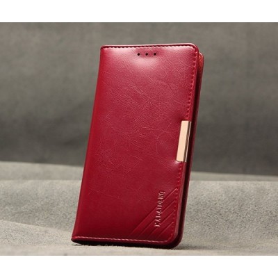 Sony Xperia Z3 (D6603, D6653) „Kalaideng“ Royale ādas atvēramais sarkans futrālis / Vacins.lv