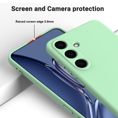 „Shell“ kieto silikono (TPU) dėklas - žalias (Galaxy S24 / S25)