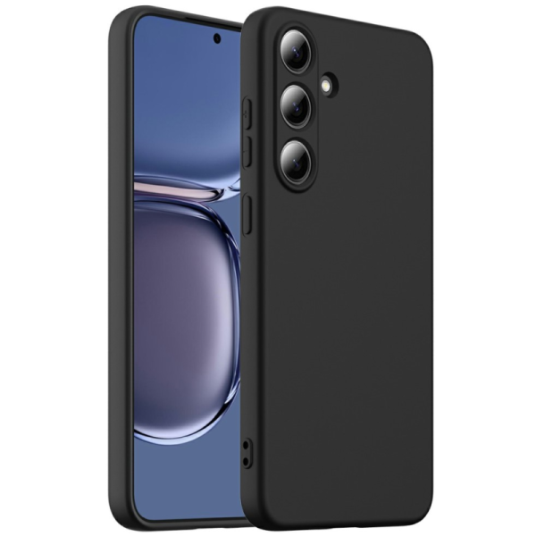 „Shell“ MagSafe kieto silikono (TPU) dėklas - juodas (Galaxy S25)