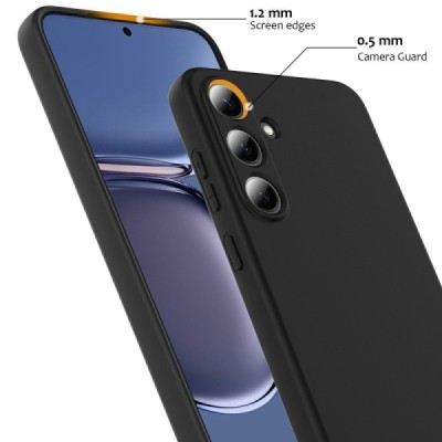 Samsung Galaxy S25 „Shell“ MagSafe kieto silikono TPU juodas dėklas - nugarėlė | Priedai.lt