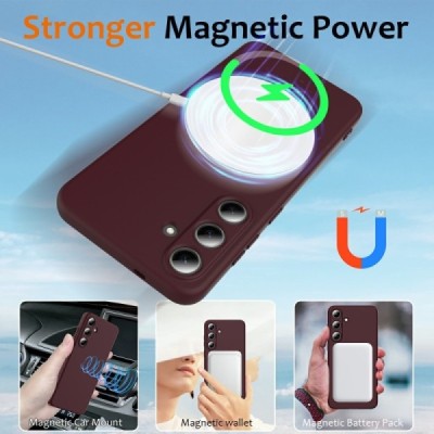 Samsung Galaxy S25 „Shell“ MagSafe kieto silikono TPU bordo dėklas - nugarėlė | Priedai.lt