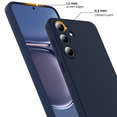 Samsung Galaxy S25 "Shell" MagSafe cieta silikona (TPU) tumši zils apvalks | vacins.lv