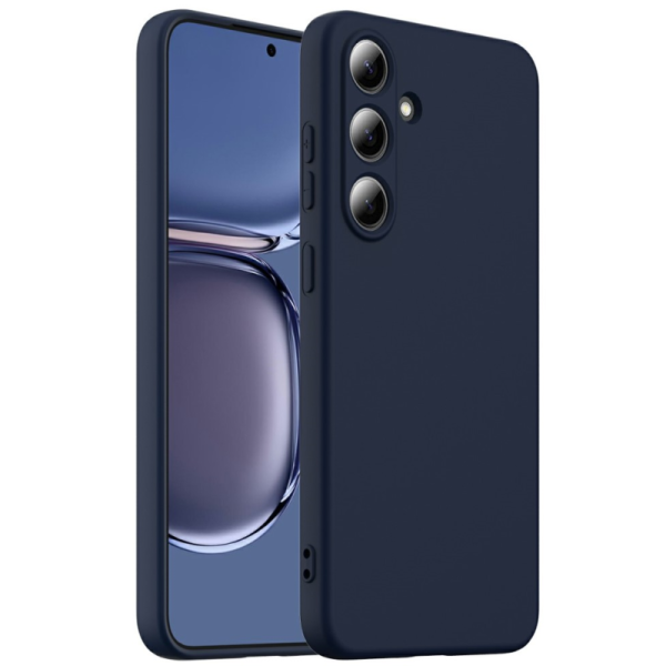 "Shell" MagSafe cieta silikona (TPU) apvalks - tumši zils (Galaxy S25+)
