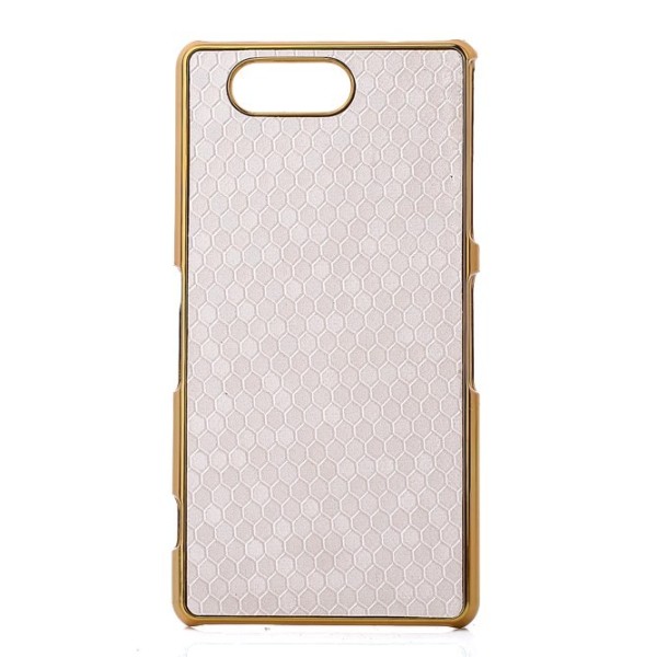 Elegantiškas korėtas dėklas - baltas (Xperia Z3 Compact)