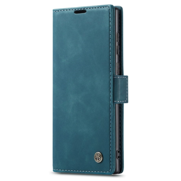 „CaseMe“ Retro solīds atvēramais ādas maciņš - zaļš (Galaxy S25 Ultra)