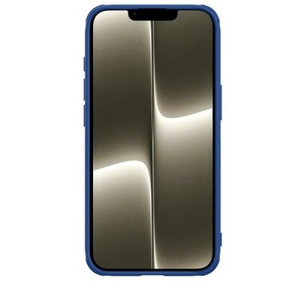 "Nillkin" Frosted Shield apvalks - zils (iPhone 17e / 16e)