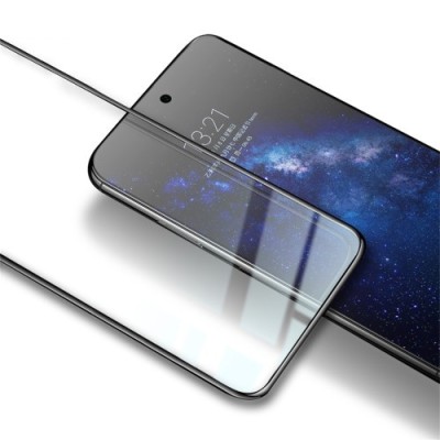 "IMAK" Tempered Glass täielik katvus kaitsev ekraaniklaas - must (iPhone 17e / 16e)