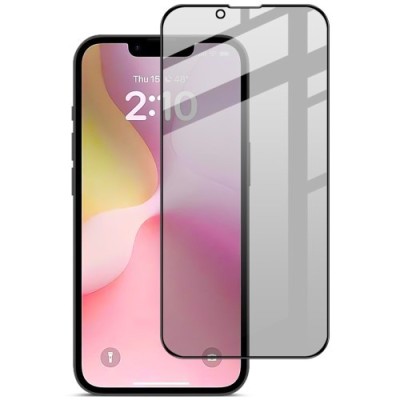 „IMAK“ Tempered Glass juodas apsauginis ekrano stiklas - privatumo (iPhone 17e / 16e)